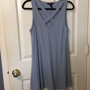 Baby blue crisscross dress